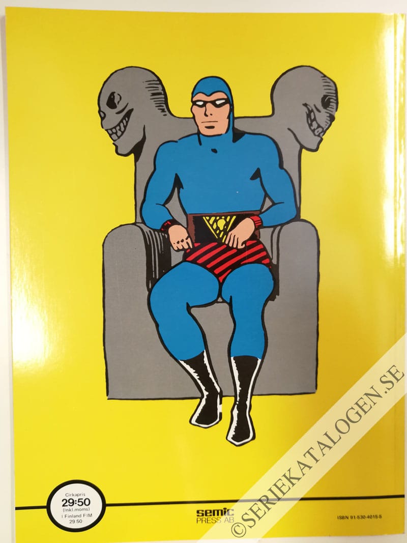 Baksida på Klassiska Äventyr: Silkessnaran - Prins Tydores dotter - Apguden - Passageraren i hytt 14 - Hero bortrövad (1985)