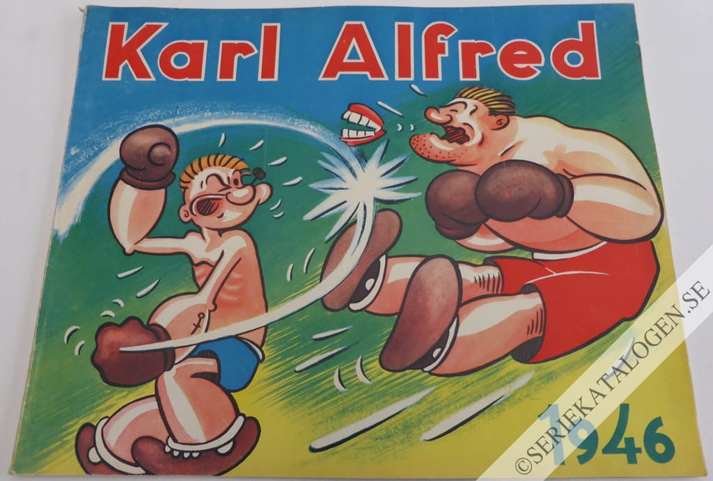 Framsida på Karl Alfred - bragder och äventyr #XI (1946)