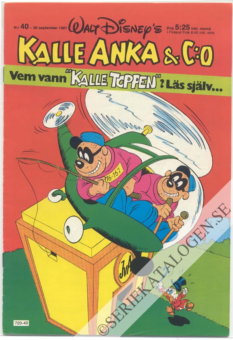 Framsida på Kalle Anka & C:o #40 (1981)