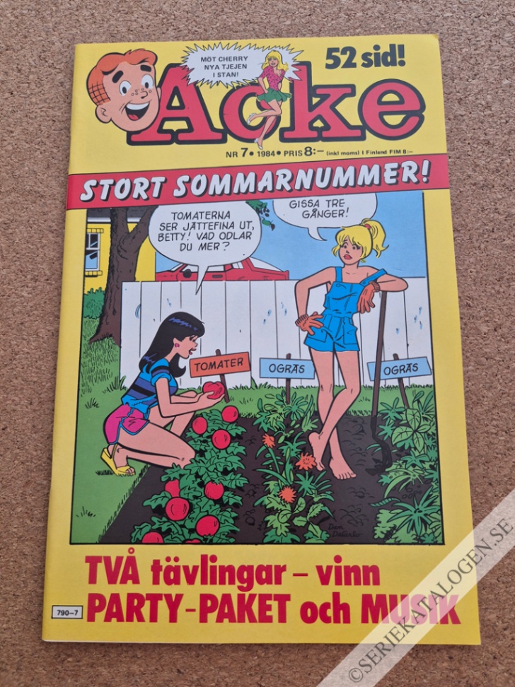 Framsida på Acke #7 (1984)