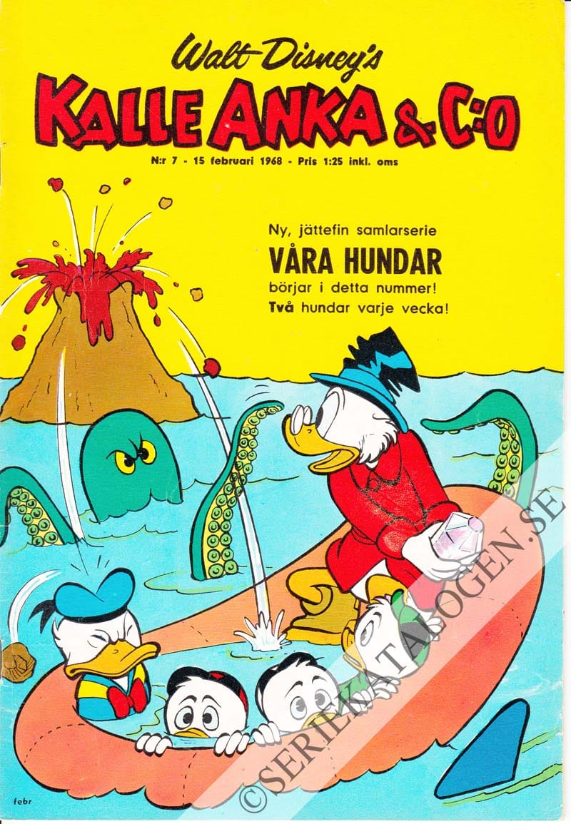 Framsida på Kalle Anka & C:o #7 (1968)