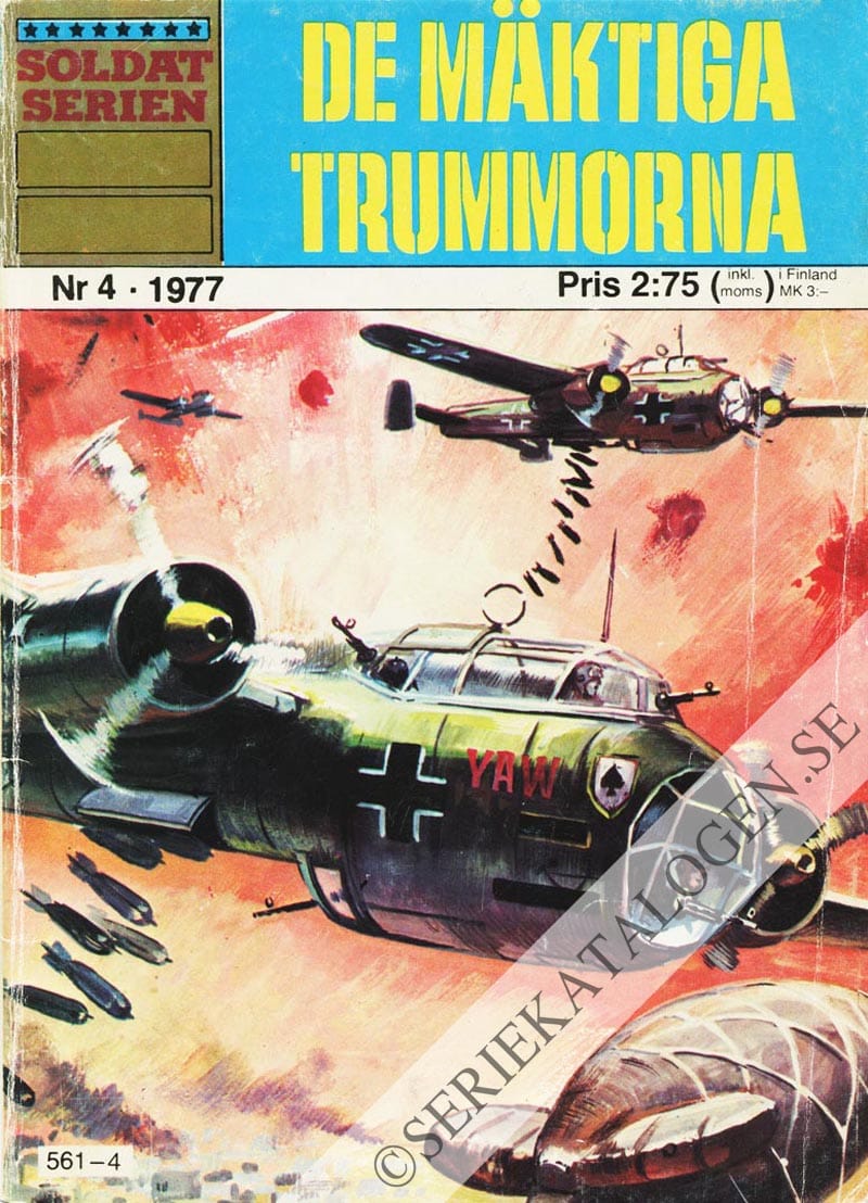 Framsida på Soldatserien #4 - De mäktiga trummorna (1977)