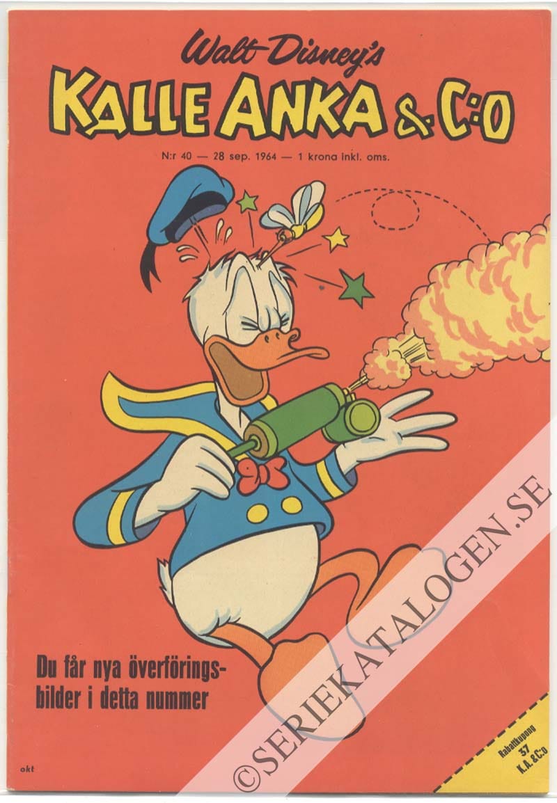Framsida på Kalle Anka & C:o #40 (1964)