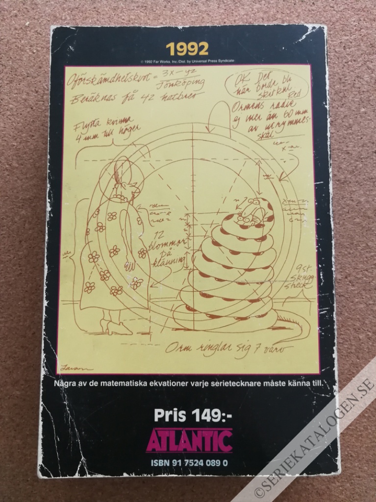 Baksida på Årgång 1992 (1993)
