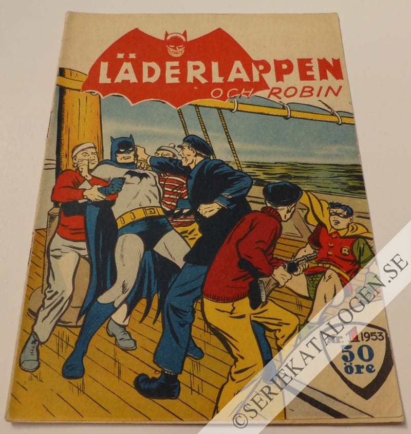 Framsida på Läderlappen och Robin #1 (1953)