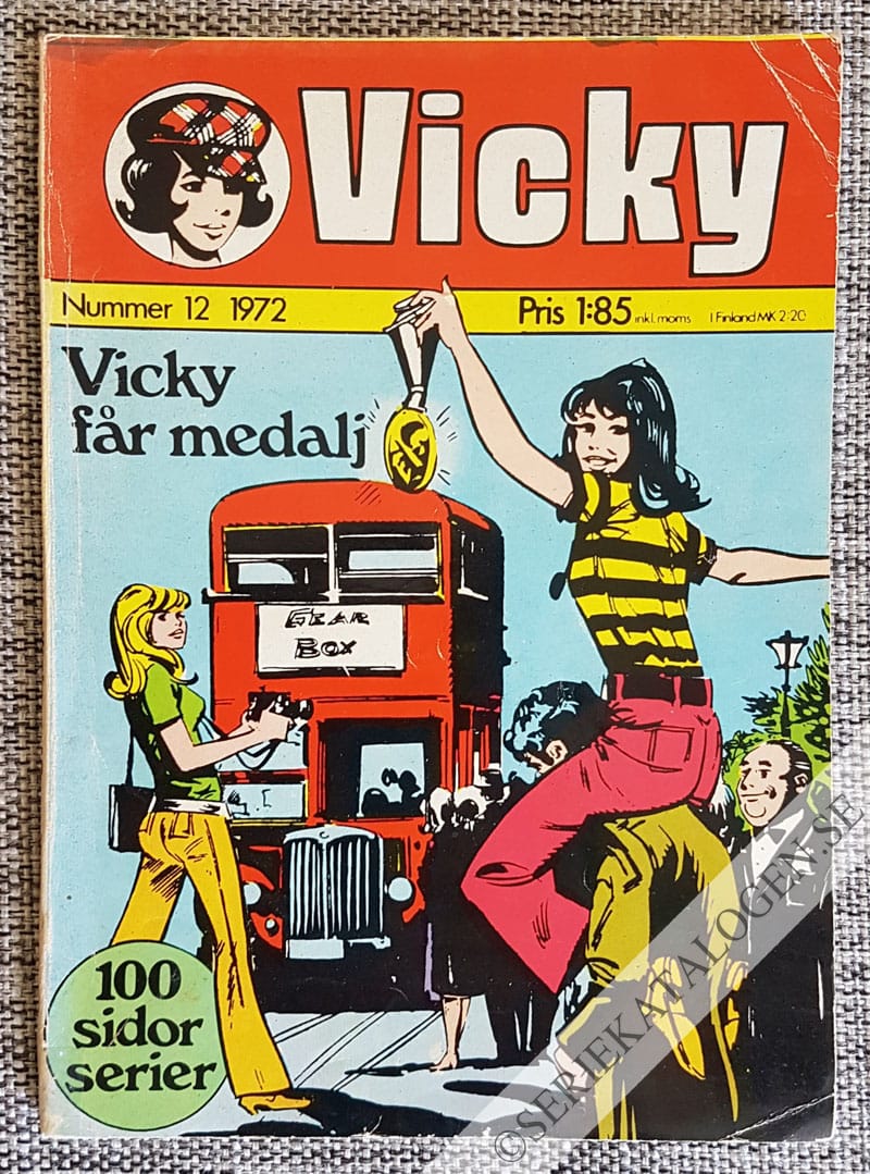 Framsida på Vicky #12 (1972)