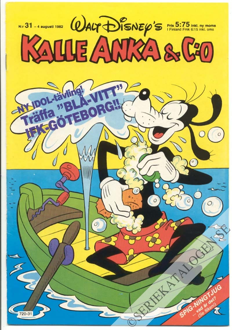 Framsida på Kalle Anka & C:o #31 (1982)