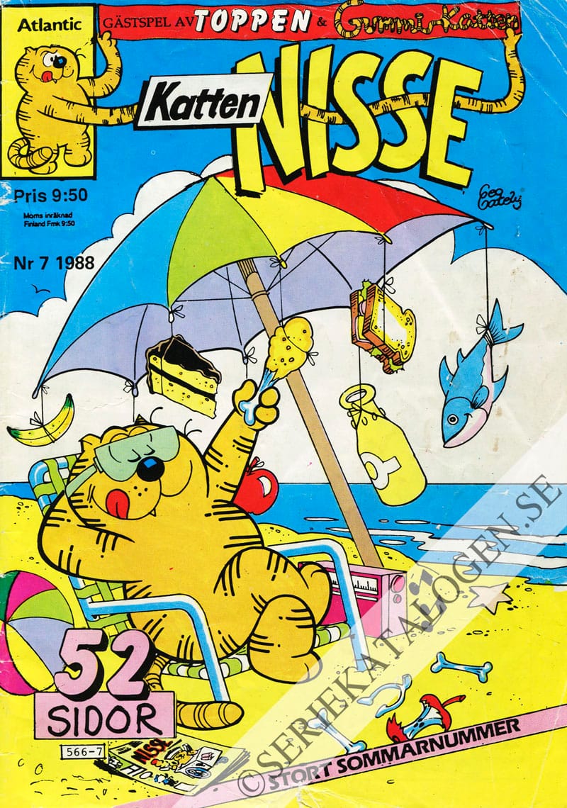 Framsida på Katten Nisse #7 (1988)