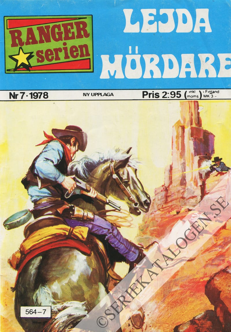 Framsida på Rangerserien Lejda mördare (1978)