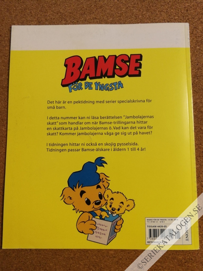 Baksida på Bamse och jambolajernas skatt (2018)