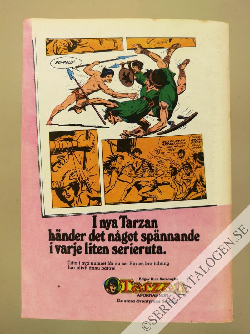 Baksida på Kampen om Nya Guinea (1979)