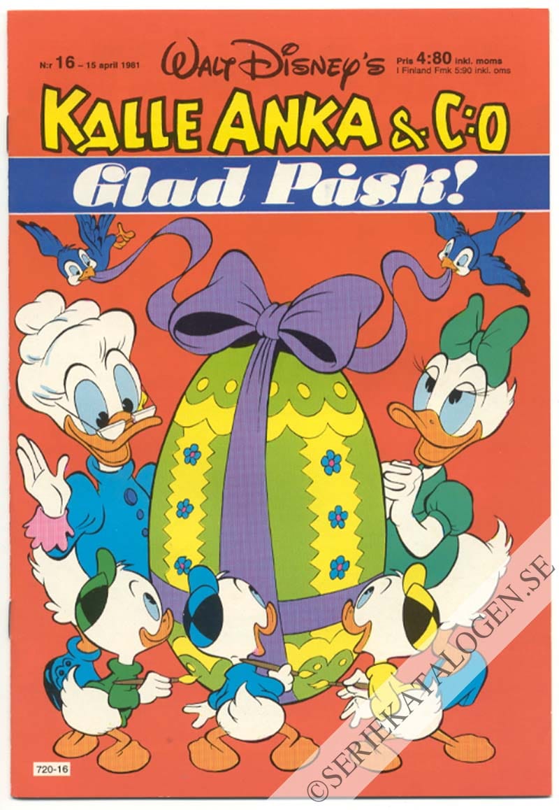 Framsida på Kalle Anka & C:o #16 (1981)