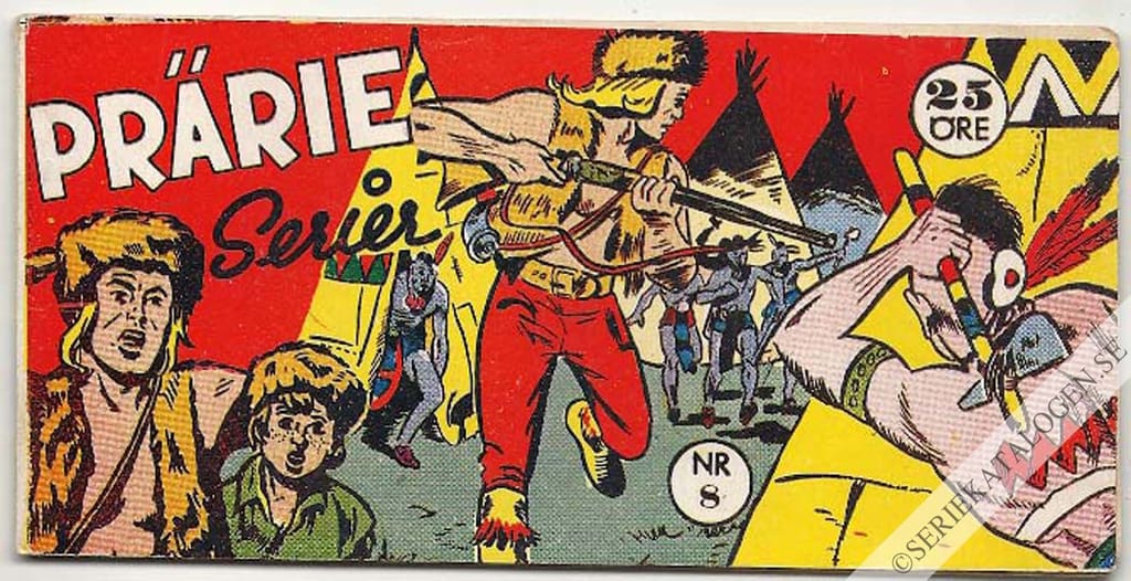 Framsida på Prärie-serier #8 (1957)