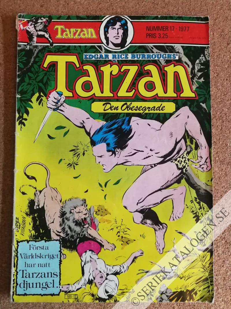 Framsida på Tarzan #17 (1977)