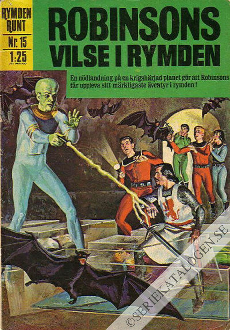 Framsida på Rymden runt Robinsons vilse i rymden (1969)