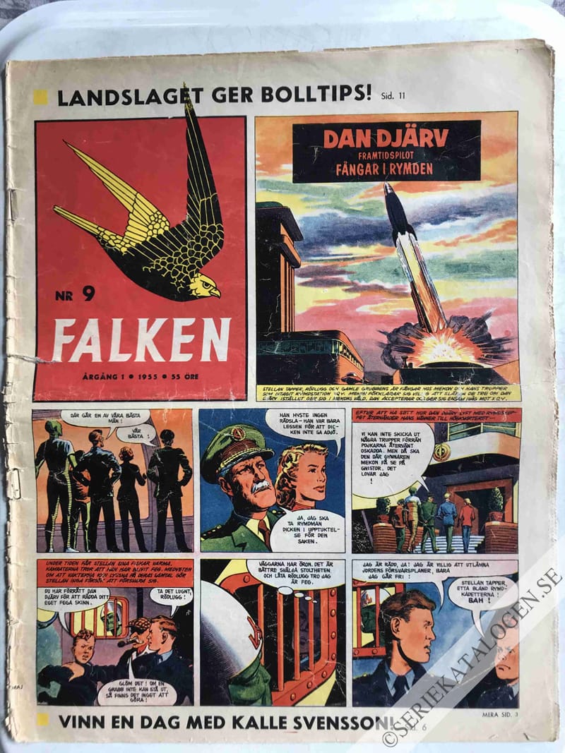 Framsida på Falken #9 (1955)