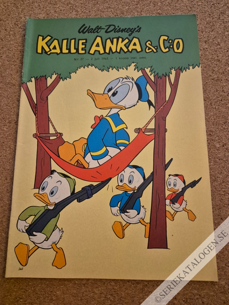 Framsida på Kalle Anka & C:o #27 (1963)