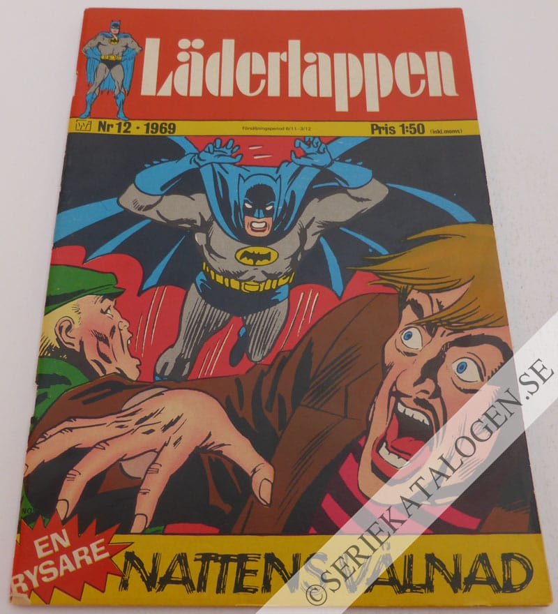 Framsida på Läderlappen och Robin #12 (1969)