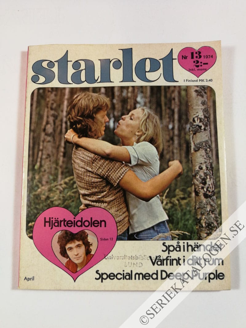 Framsida på Starlet #13 (1974)