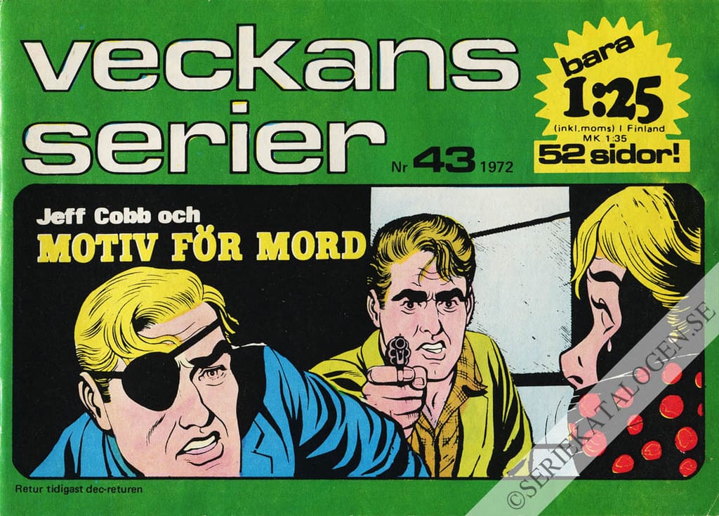 Framsida på Veckans serier #43 (1972)