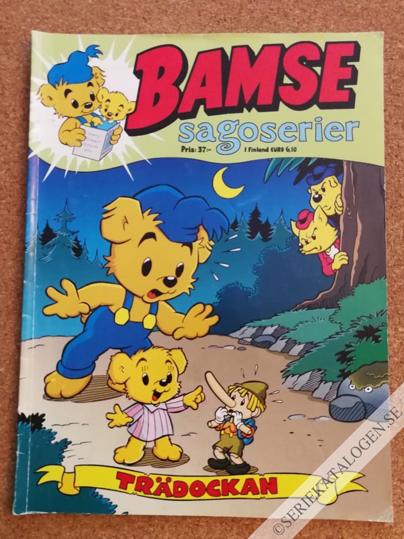 Framsida på Bamse sagoserier Trädockan (2018)