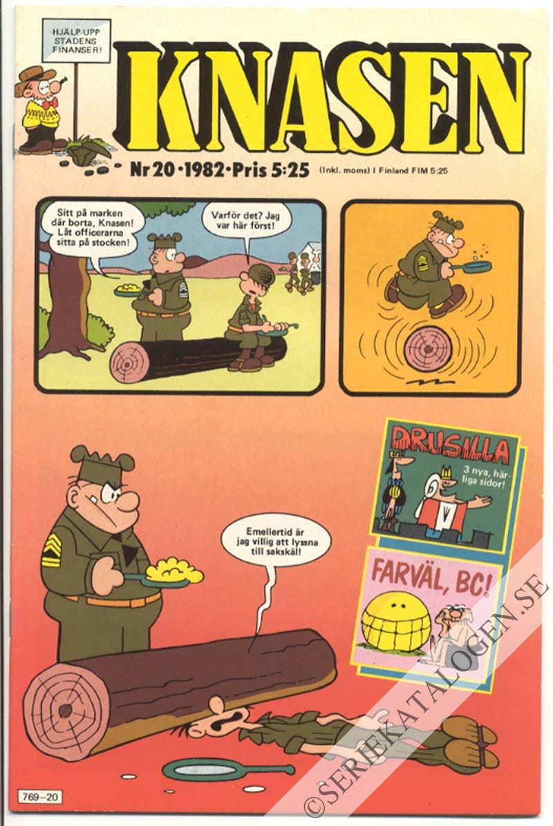 Framsida på Knasen #20 (1982)