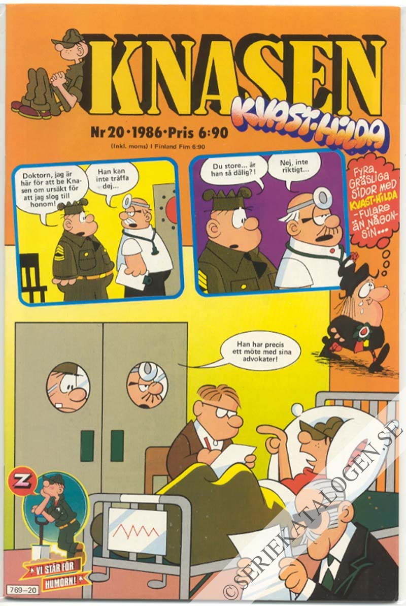 Framsida på Knasen #20 (1986)