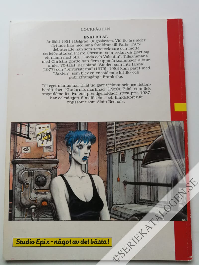 Baksida på Lockfågeln (1988)