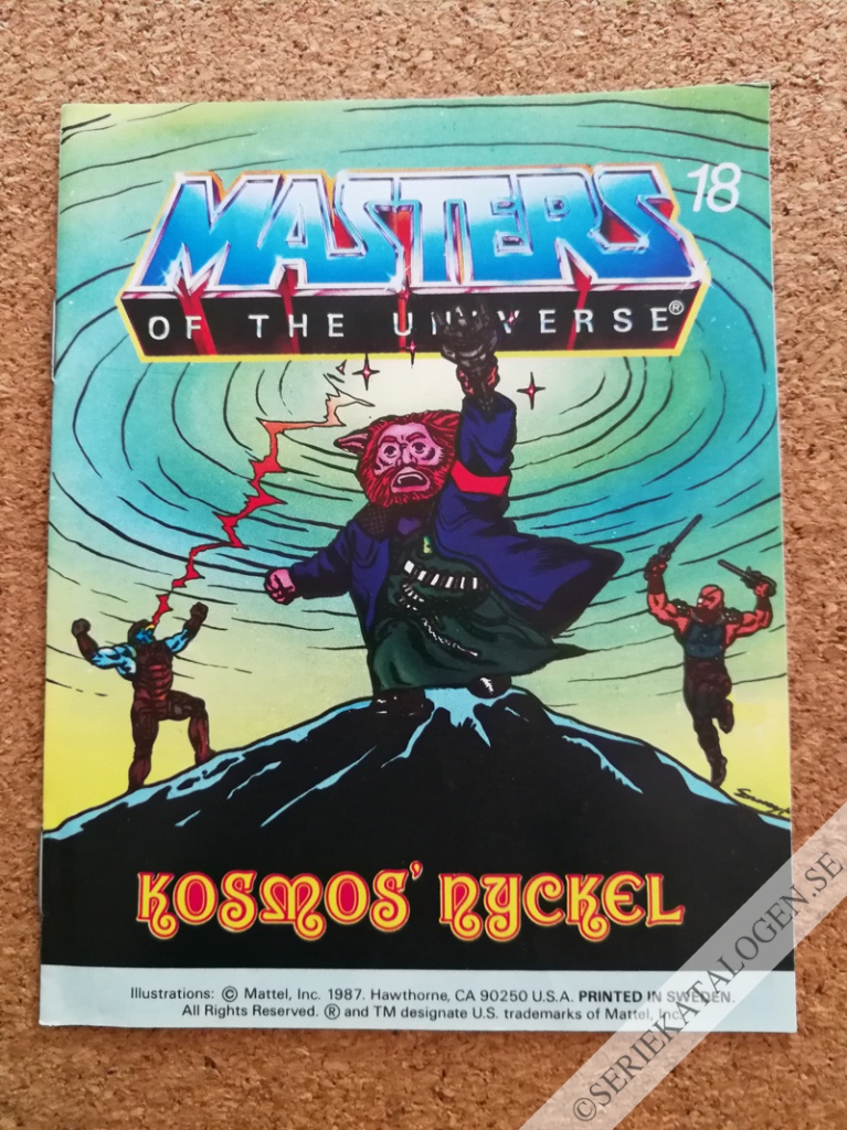Framsida på Masters of the universe Kosmos' nyckel (1987)