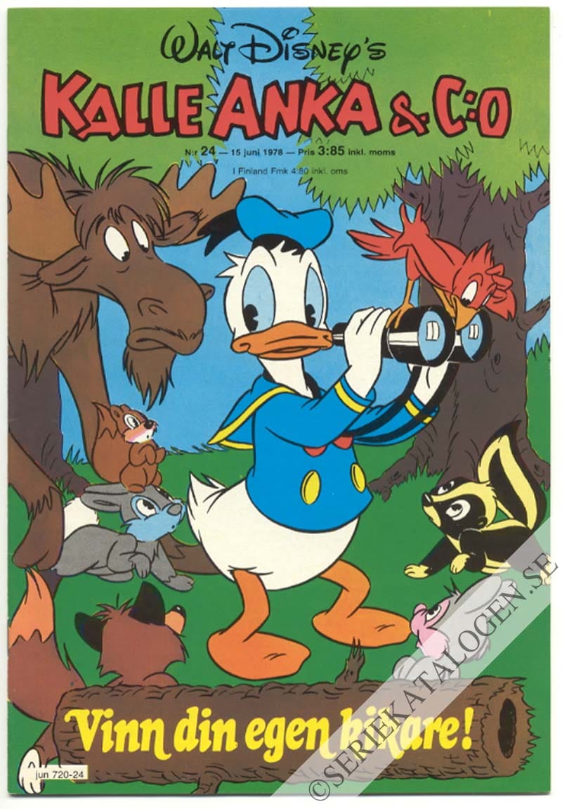 Framsida på Kalle Anka & C:o #24 (1978)