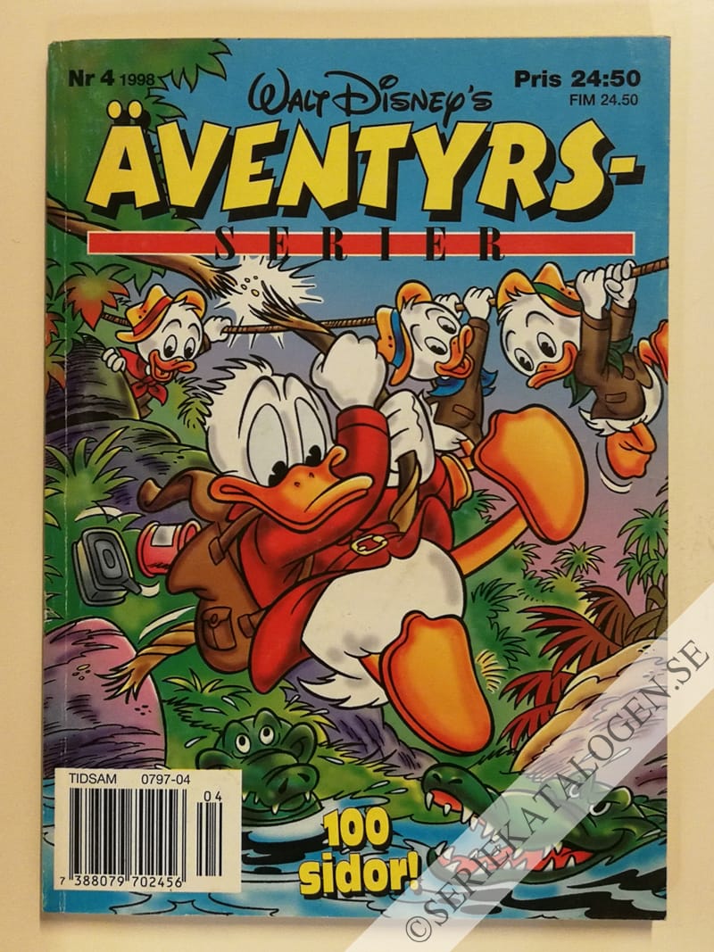 Framsida på Walt Disney's äventyrsserier #4 (1998)