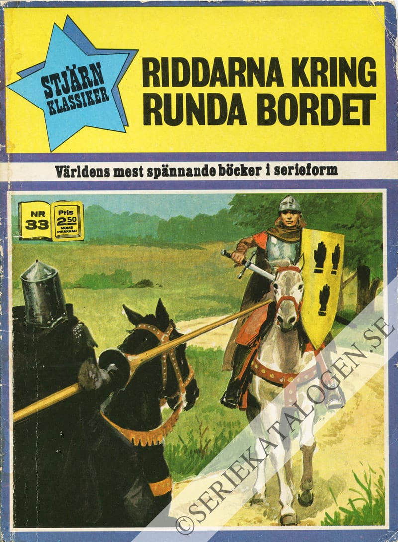 Framsida på Stjärnklassiker Riddarna kring runda bordet (1972)