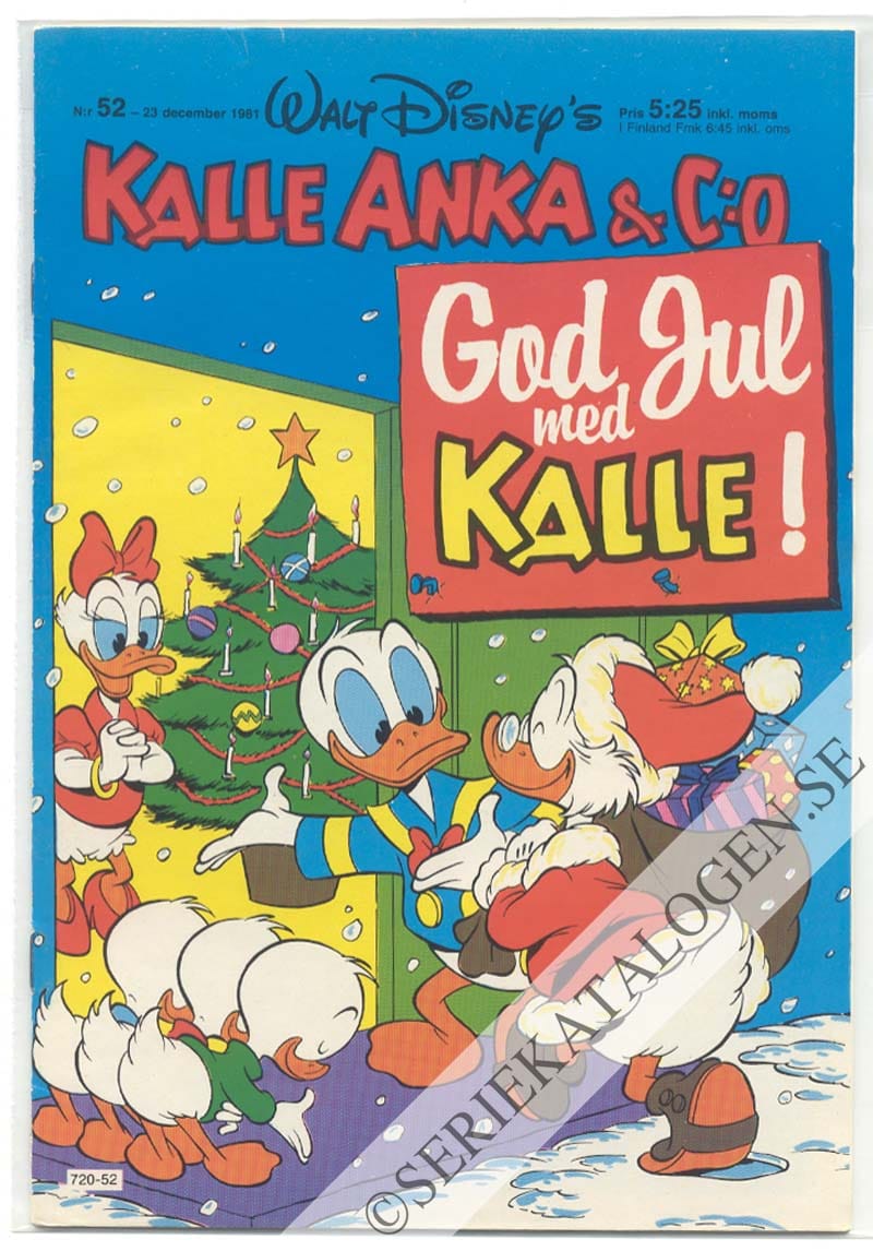 Framsida på Kalle Anka & C:o #52 (1981)
