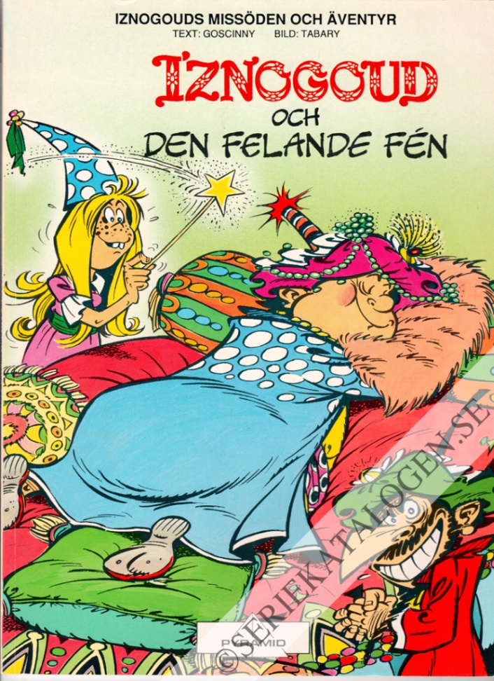 Framsida på Pyramid Iznogoud och den felande fén (1992)