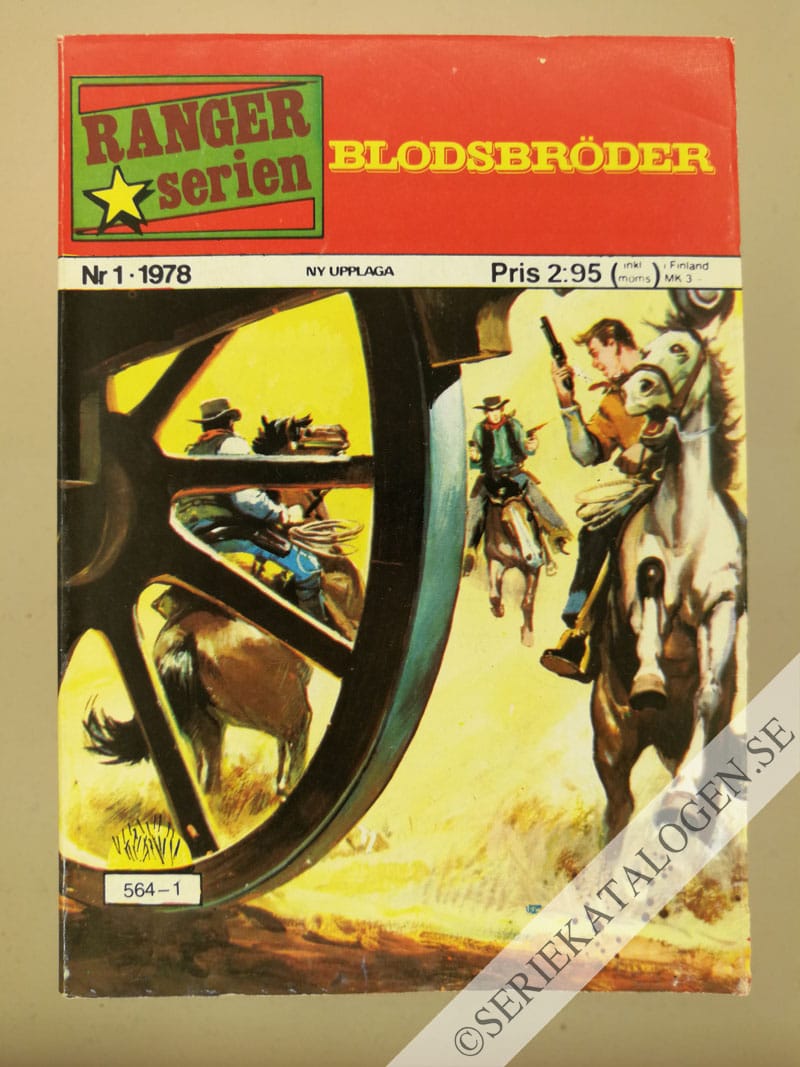 Framsida på Rangerserien Blodsbröder (1978)