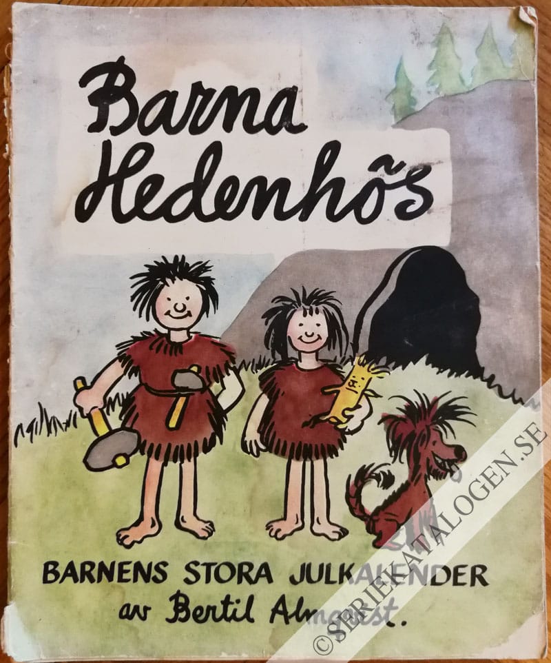 Framsida på Barna Hedenhös bilder från stenåldern (1951)
