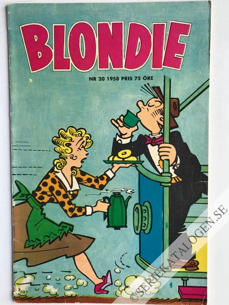 Framsida på Blondie #20 (1958)