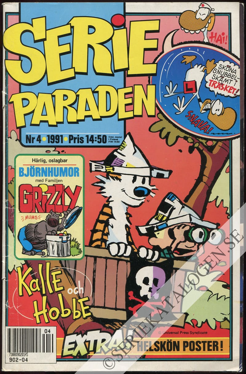 Framsida på Serie-paraden #4 (1991)