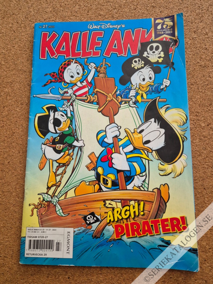 Framsida på Kalle Anka & C:o #27 - Argh! Pirater! (2023)