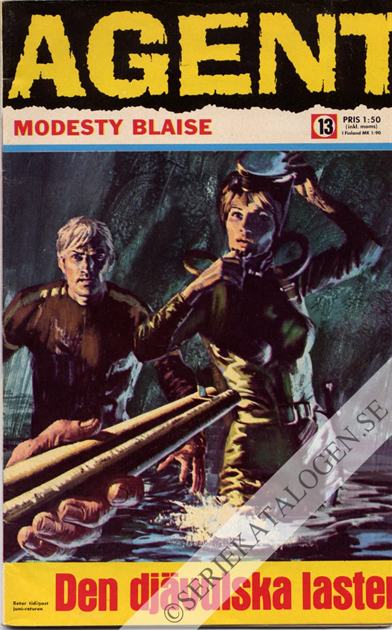 Framsida på Agent Modesty Blaise #13 (1969)