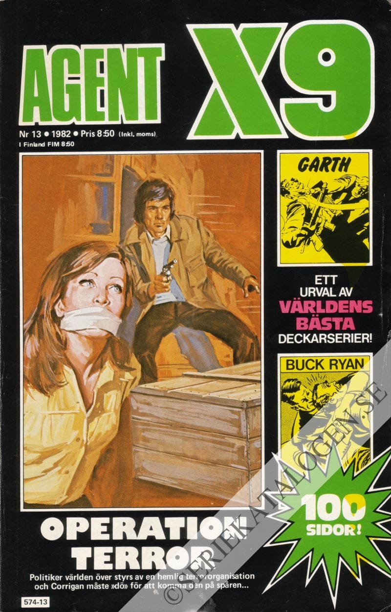 Framsida på Agent X9 #13 (1982)