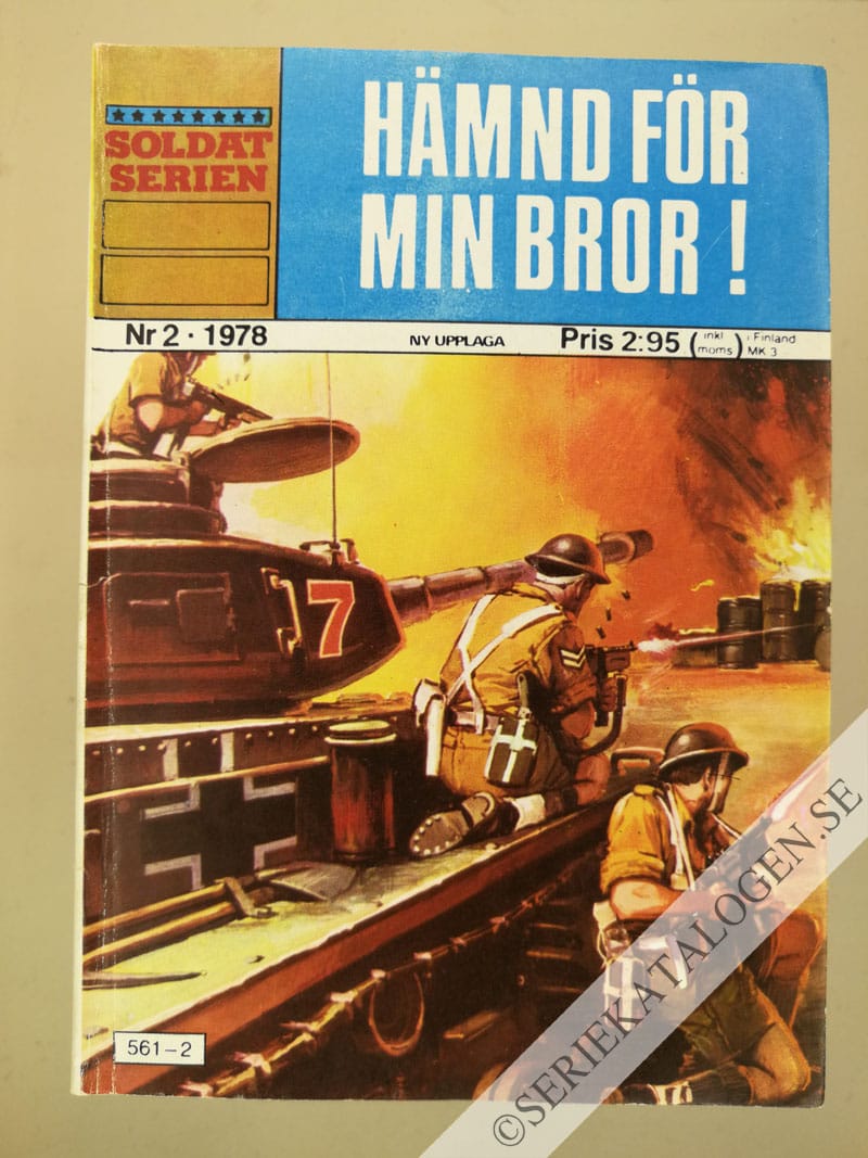 Framsida på Soldatserien #2 - Hämnd för min bror! (1978)