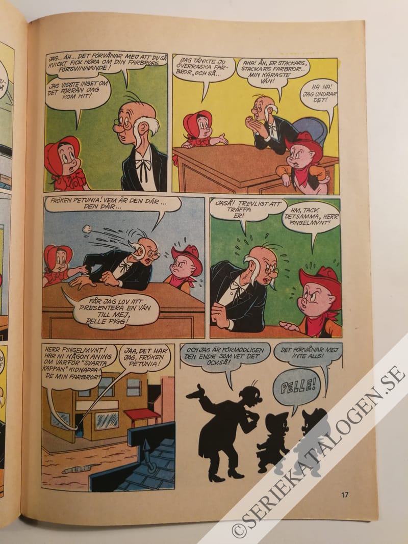 Exempel på Pelle och Sylvester - Svarta kappan (1968)