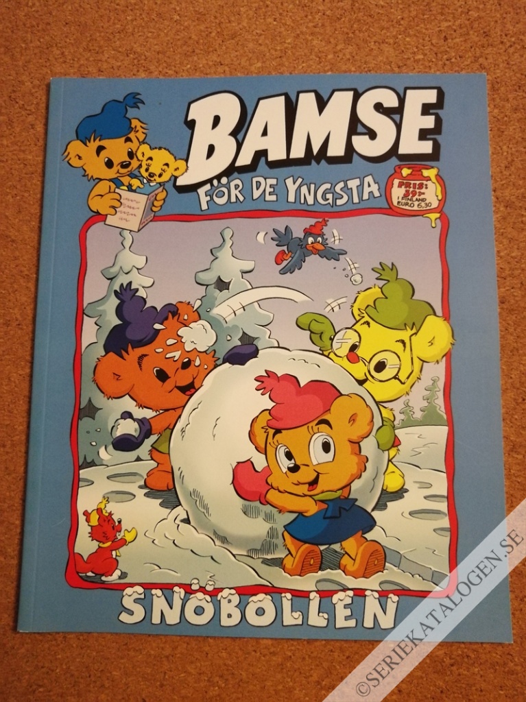 Framsida på Bamse för de yngsta Snöbollen (2020)
