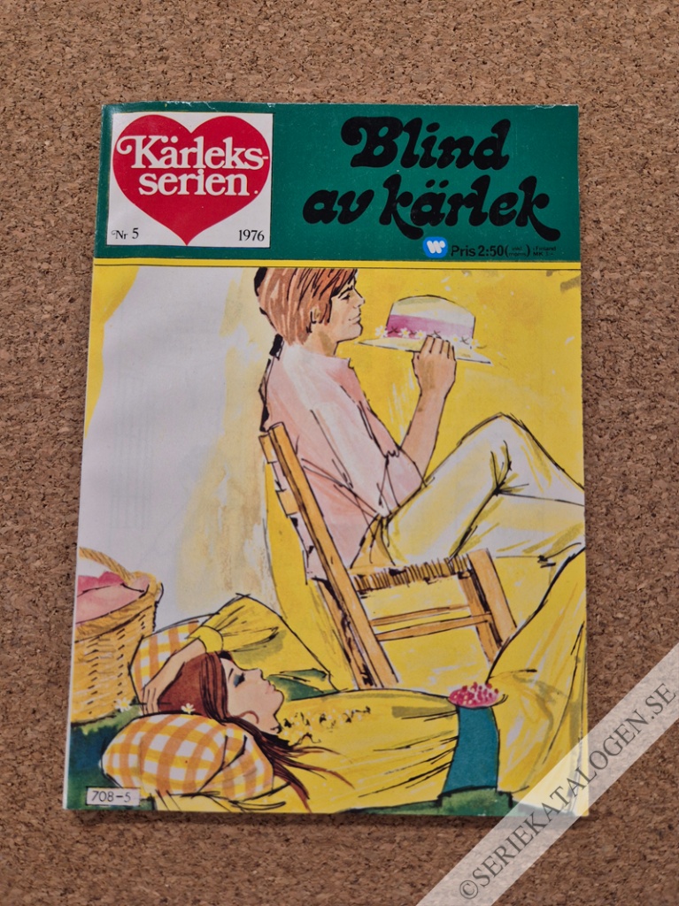 Framsida på Kärleksserien Blind av kärlek (1976)