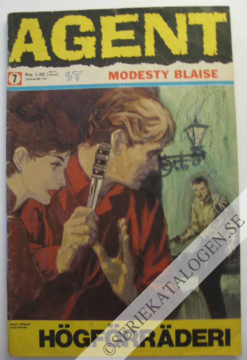 Framsida på Agent Modesty Blaise #7 (1968)