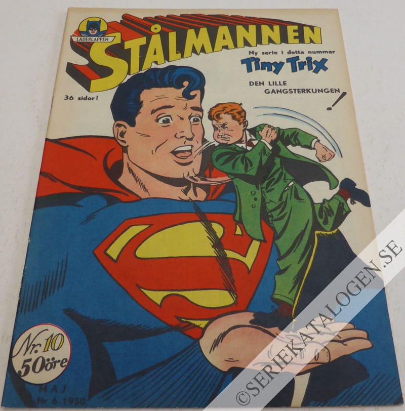 Framsida på Stålmannen #10 (1950)