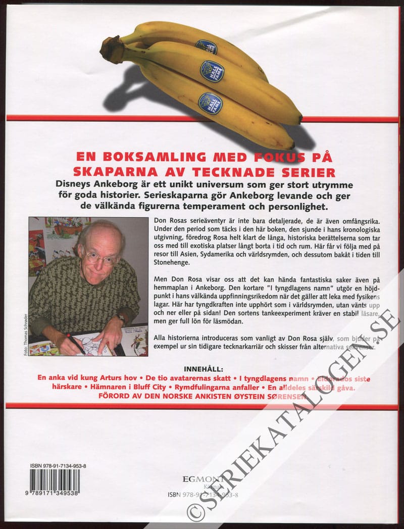 Baksida på Don Rosa - bok 7 (2008)