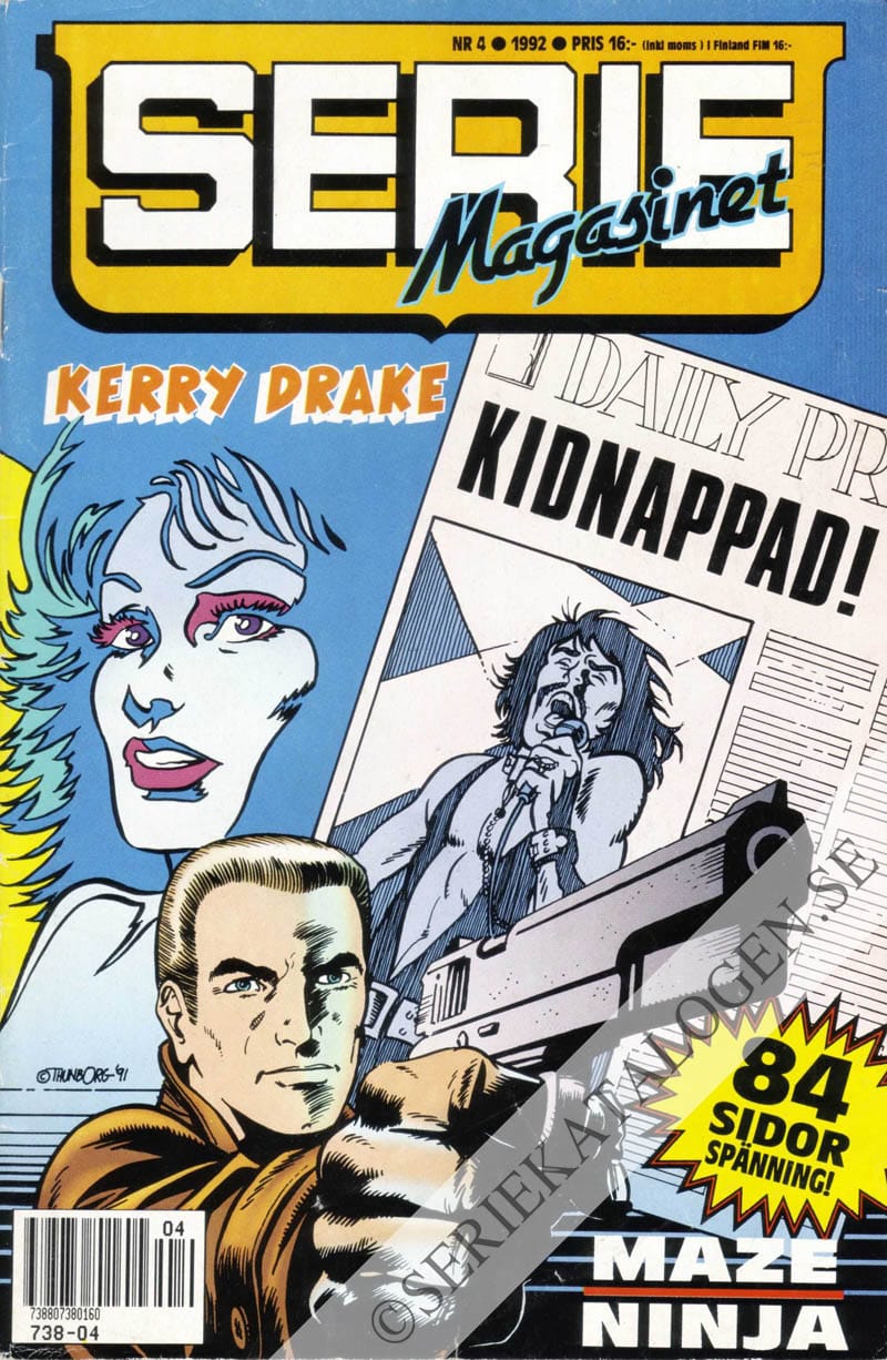 Framsida på Seriemagasinet #4 (1992)