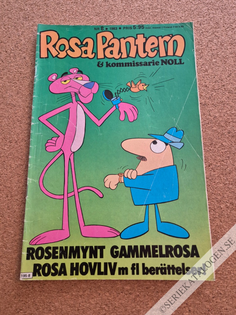 Framsida på Rosa Pantern #8 (1983)